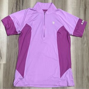 Ariat Cambria Jersey 1/4 Zip Baselayer Tee Shirt Women’s Medium